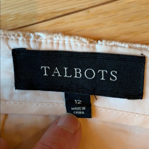 TALBOTS skirt size 12 cream lace lined - Picture 2 of 5